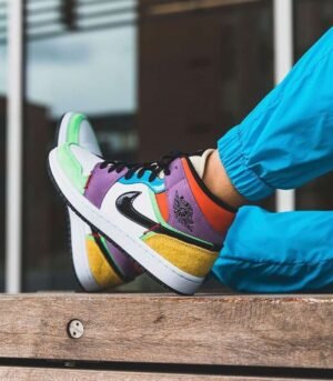 Air Jordan 1 Mid SE Multi-Color Womens