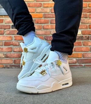 Air Jordan 4 Retro Metallic Gold (Femme)
