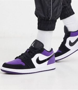 Air Jordan 1 Low Court Purple Blanc